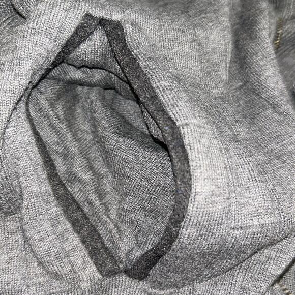 Mens Calvin Klein Jeans Gray and Black Zip Up Sweater Jacket Size Large - Picture 10 of 10